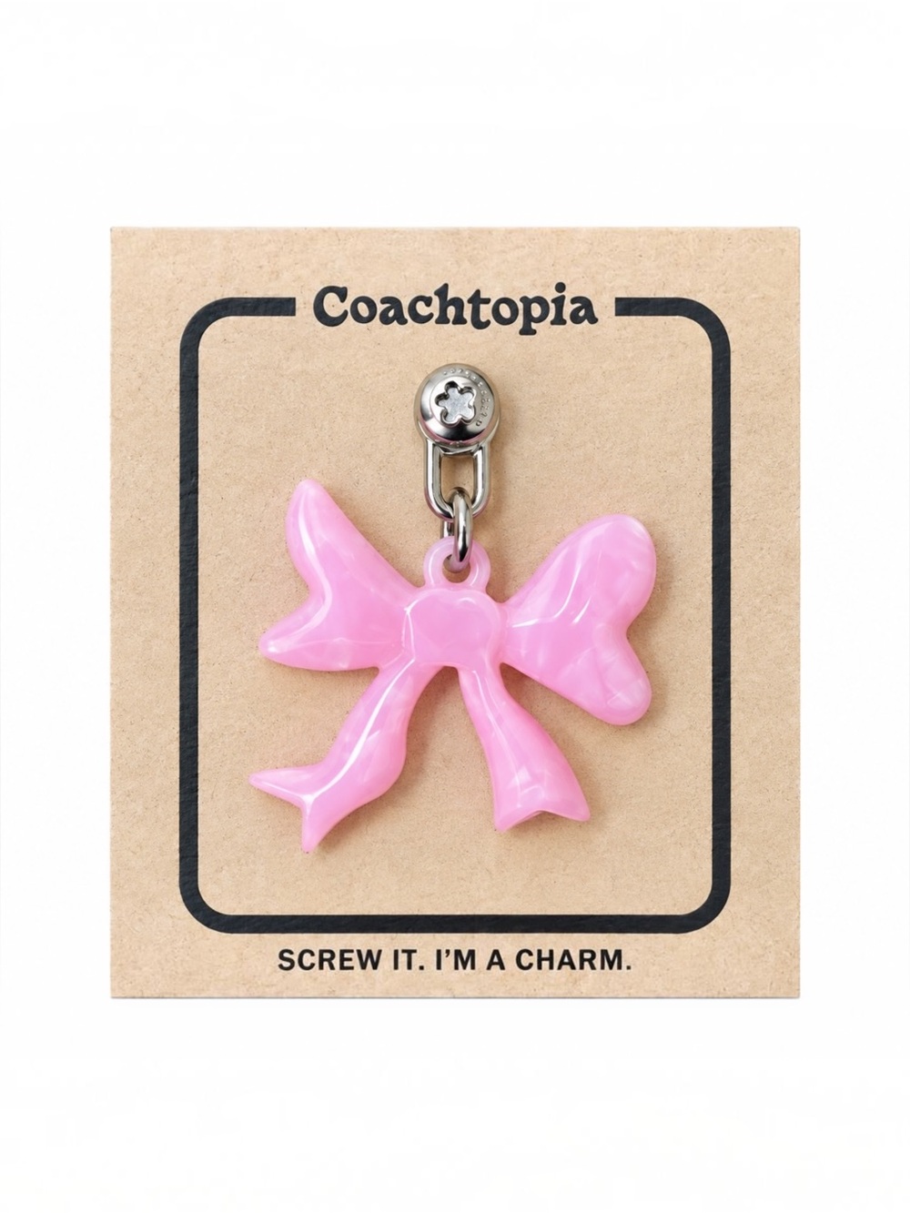 Coach Coachtopia Bow Charm-NWT